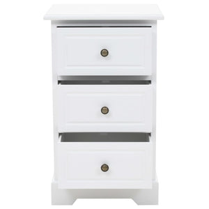 Κομοδίνο 35 x 32 x 59 εκ. από MDF και Ξύλο Πεύκου - PAKOBAZAAR