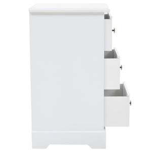 Κομοδίνο 35 x 32 x 59 εκ. από MDF και Ξύλο Πεύκου - PAKOBAZAAR