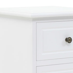 Κομοδίνο 35 x 32 x 59 εκ. από MDF και Ξύλο Πεύκου - PAKOBAZAAR
