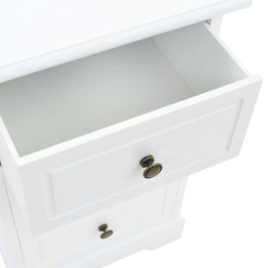 Κομοδίνο 35 x 32 x 59 εκ. από MDF και Ξύλο Πεύκου - PAKOBAZAAR