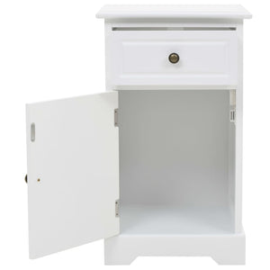 Κομοδίνο 35 x 32 x 59 εκ. από MDF και Ξύλο Πεύκου - PAKOBAZAAR