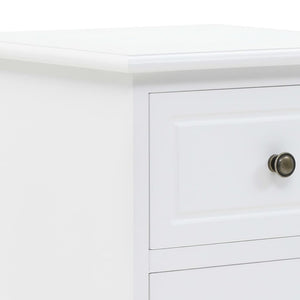 Κομοδίνο 35 x 32 x 59 εκ. από MDF και Ξύλο Πεύκου - PAKOBAZAAR