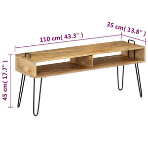 Έπιπλο Τηλεόρασης 110 x 35 x 45 εκ. από Μασίφ Ξύλο Μάνγκο - Pakobazaar