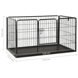 Πάρκο Σκύλου 123 x 77,5 x 74,5 εκ. Ατσάλινο