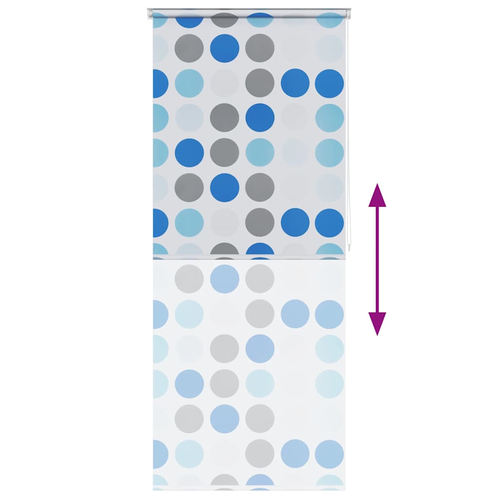 Κουρτίνα Μπάνιου Ρολό Σχέδιο Κύκλοι 120 x 240 εκ. - PAKOBAZAAR