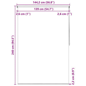 Κουρτίνα Μπάνιου Ρολό Σχέδιο Κύκλοι 140 x 240 εκ. - PAKOBAZAAR