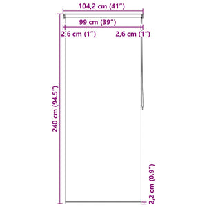 Κουρτίνα Μπάνιου Ρολό Σχέδιο Πιτσιλιά 100 x 240 εκ. - PAKOBAZAAR