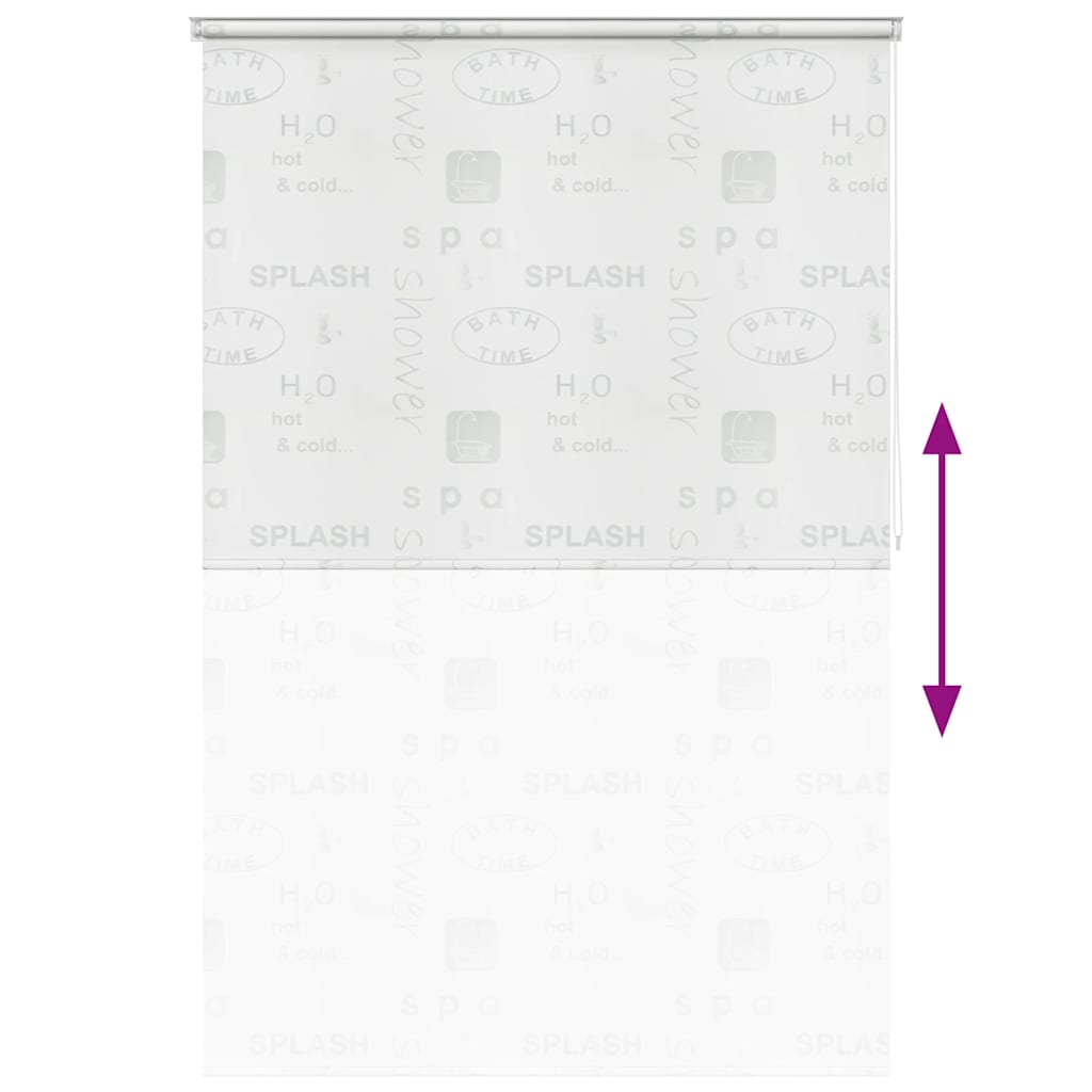 Κουρτίνα Μπάνιου Ρολό Σχέδιο Πιτσιλιά 140 x 240 εκ. - PAKOBAZAAR