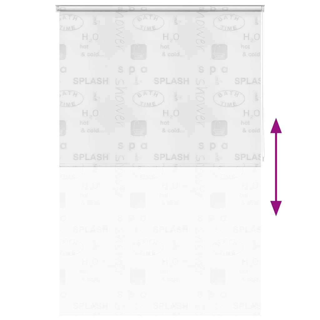 Κουρτίνα Μπάνιου Ρολό Σχέδιο Πιτσιλιά 160 x 240 εκ. - PAKOBAZAAR