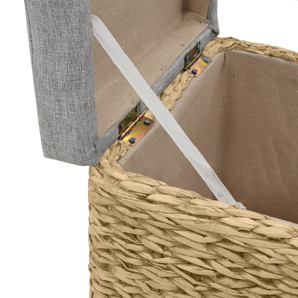 Σετ Σκαμπό 2 Τεμαχίων Γκρι από Seagrass - PAKOBAZAAR