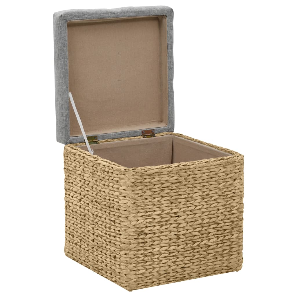 Σετ Σκαμπό 2 Τεμαχίων Γκρι από Seagrass - PAKOBAZAAR