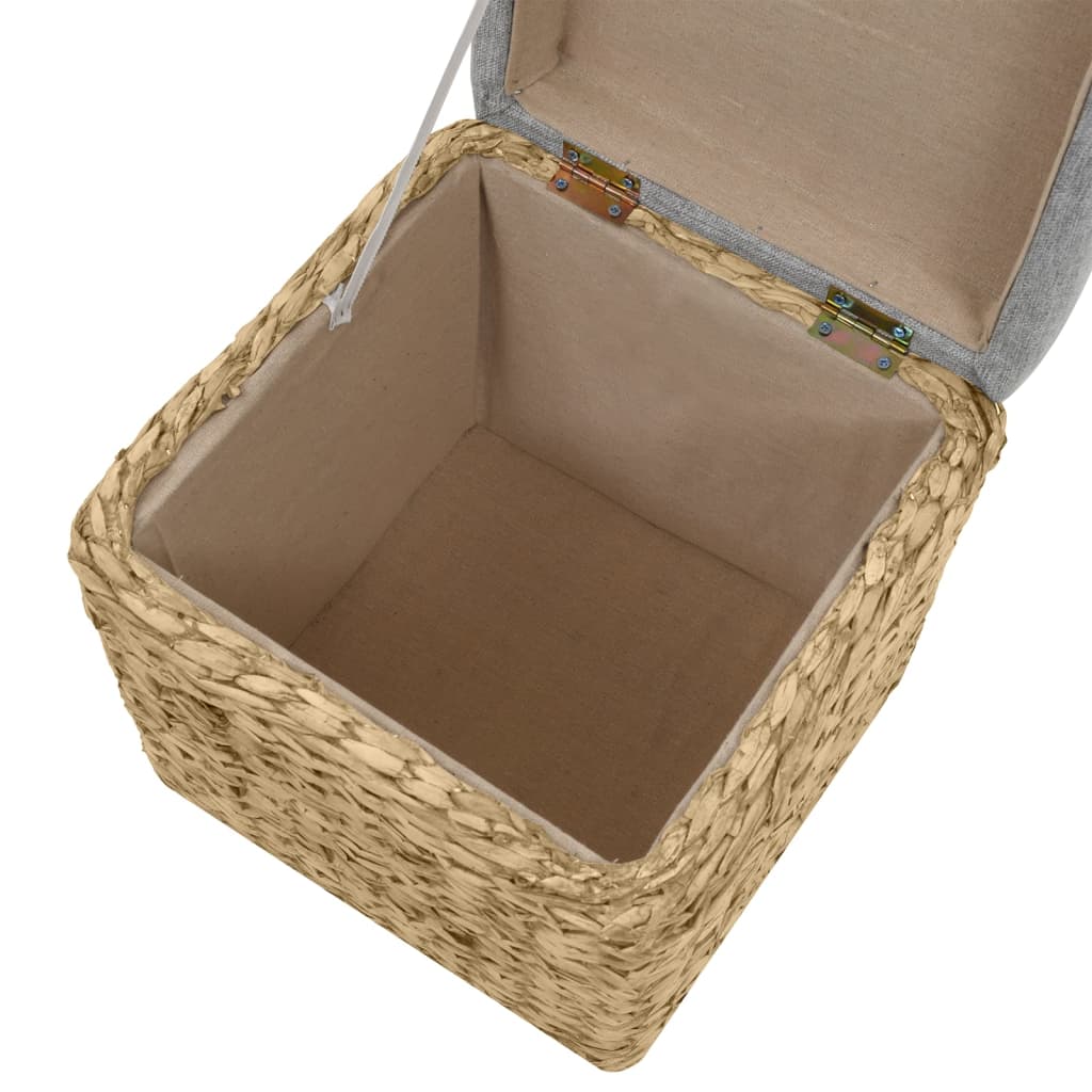 Σετ Σκαμπό 2 Τεμαχίων Γκρι από Seagrass - PAKOBAZAAR