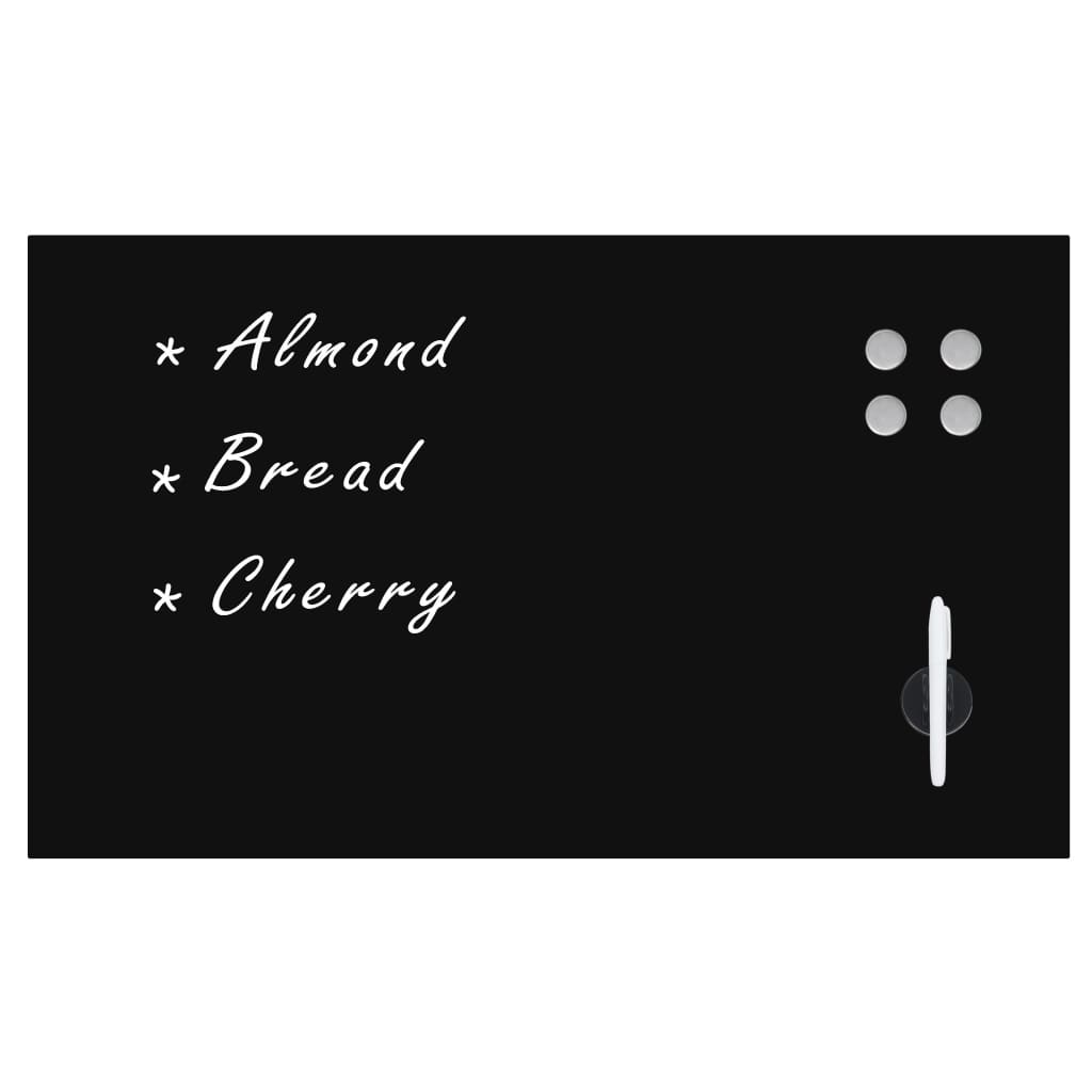 Μαυροπίνακας Επιτοίχιος Μαγνητικός 100 x 60 εκ. Γυάλινος - PAKOBAZAAR