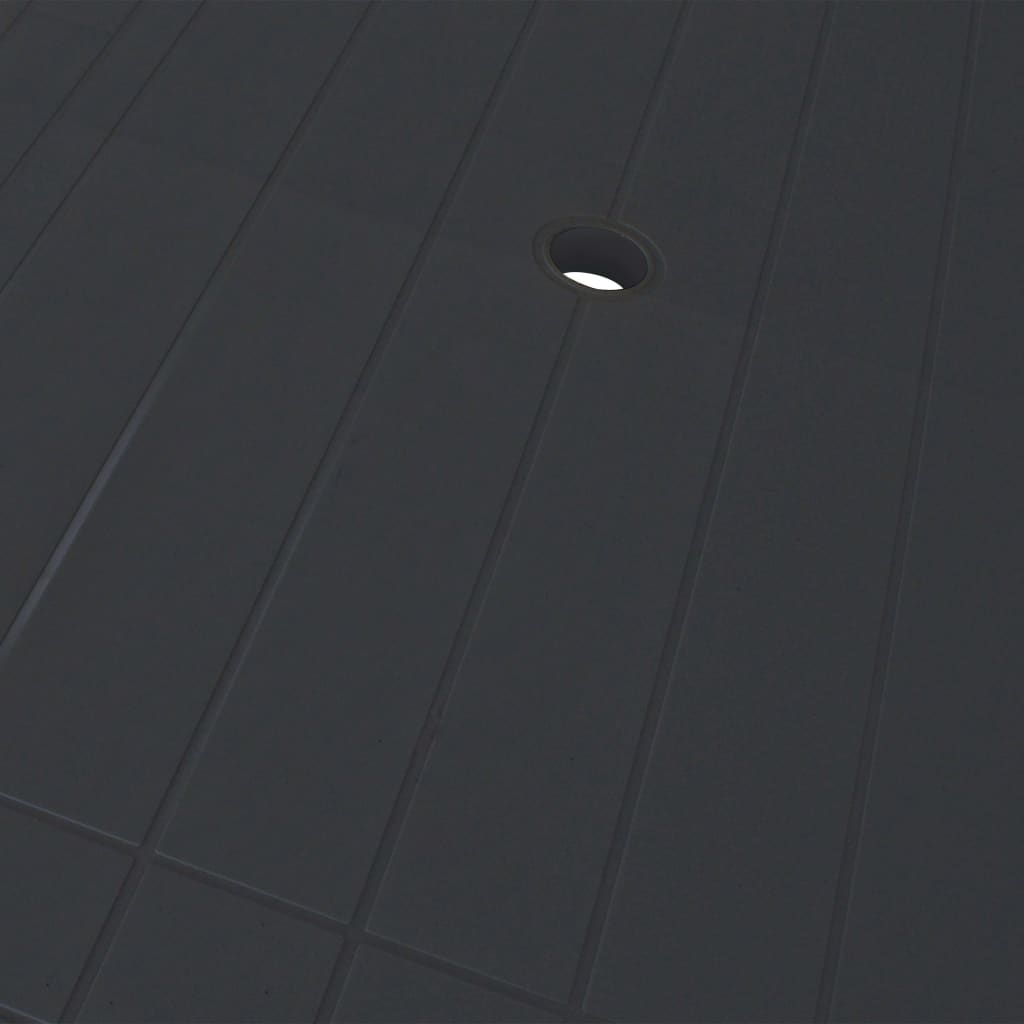 Σετ Τραπεζαρίας Εξωτερικού Χώρου 5 Τεμαχίων Ανθρακί Πλαστικό - PAKOBAZAAR