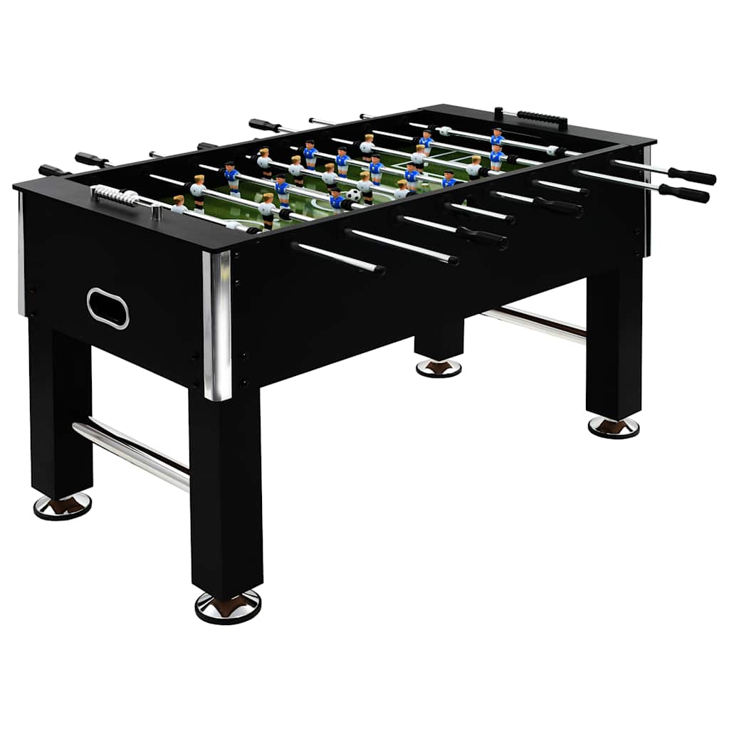 Ποδοσφαιράκι Επιτραπέζιο Μαύρο 140x74,5x87,5 εκ. 60κ. Ατσάλι - Pakobazaar