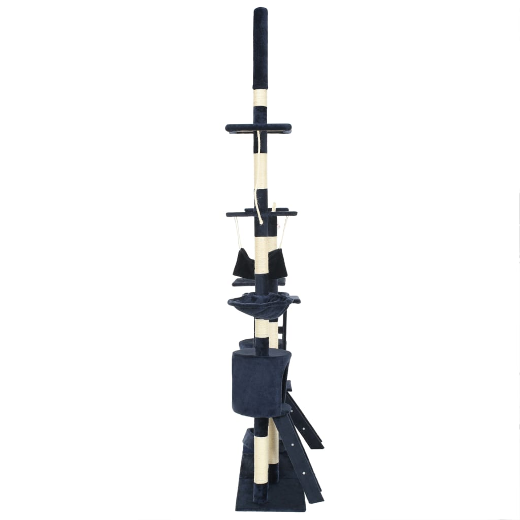 Γατόδεντρο Μπλε 230-250 εκ. με Στύλους Ξυσίματος από Σιζάλ - PAKOBAZAAR