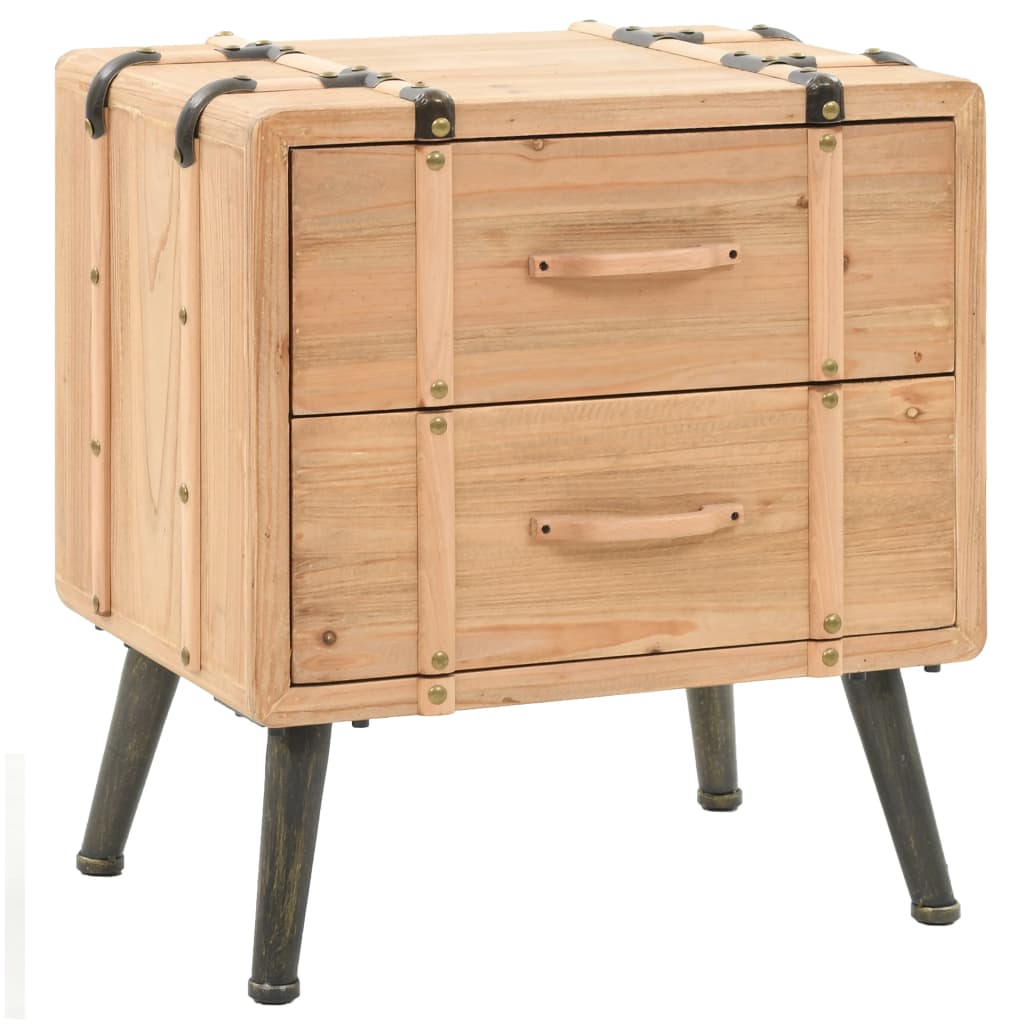 Κομοδίνο 50 x 35 x 57 εκ. από Μασίφ Ξύλο Ελάτης - Pakobazaar