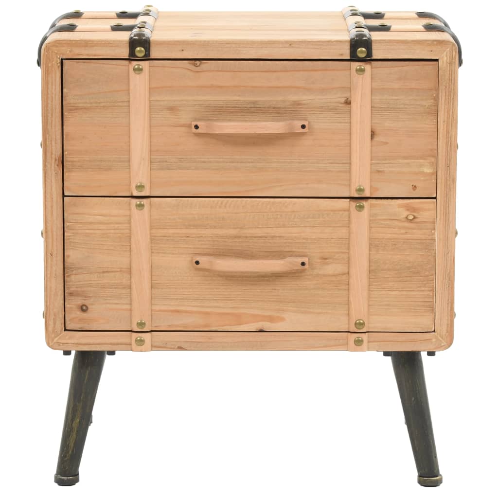 Κομοδίνο 50 x 35 x 57 εκ. από Μασίφ Ξύλο Ελάτης - Pakobazaar