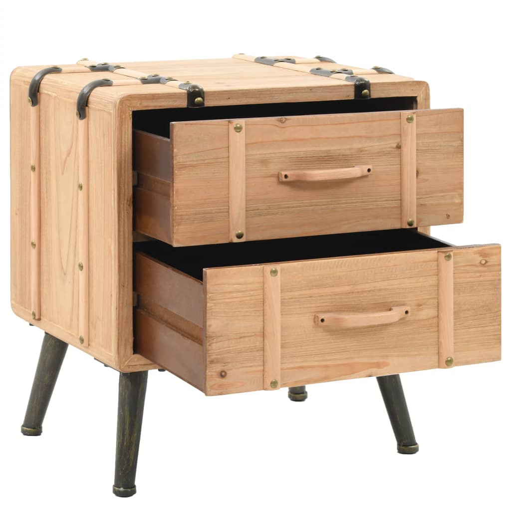 Κομοδίνο 50 x 35 x 57 εκ. από Μασίφ Ξύλο Ελάτης - Pakobazaar