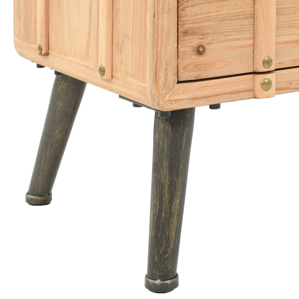 Κομοδίνο 50 x 35 x 57 εκ. από Μασίφ Ξύλο Ελάτης - Pakobazaar