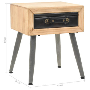Κομοδίνο 43 x 38 x 50 εκ. από Μασίφ Ξύλο Ελάτης - PAKOBAZAAR