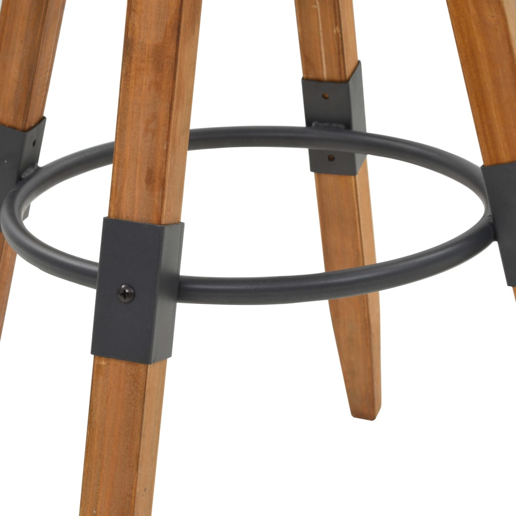 Σκαμπό Μπαρ 2 τεμ. από Μασίφ Ξύλο Ελάτης - PAKOBAZAAR