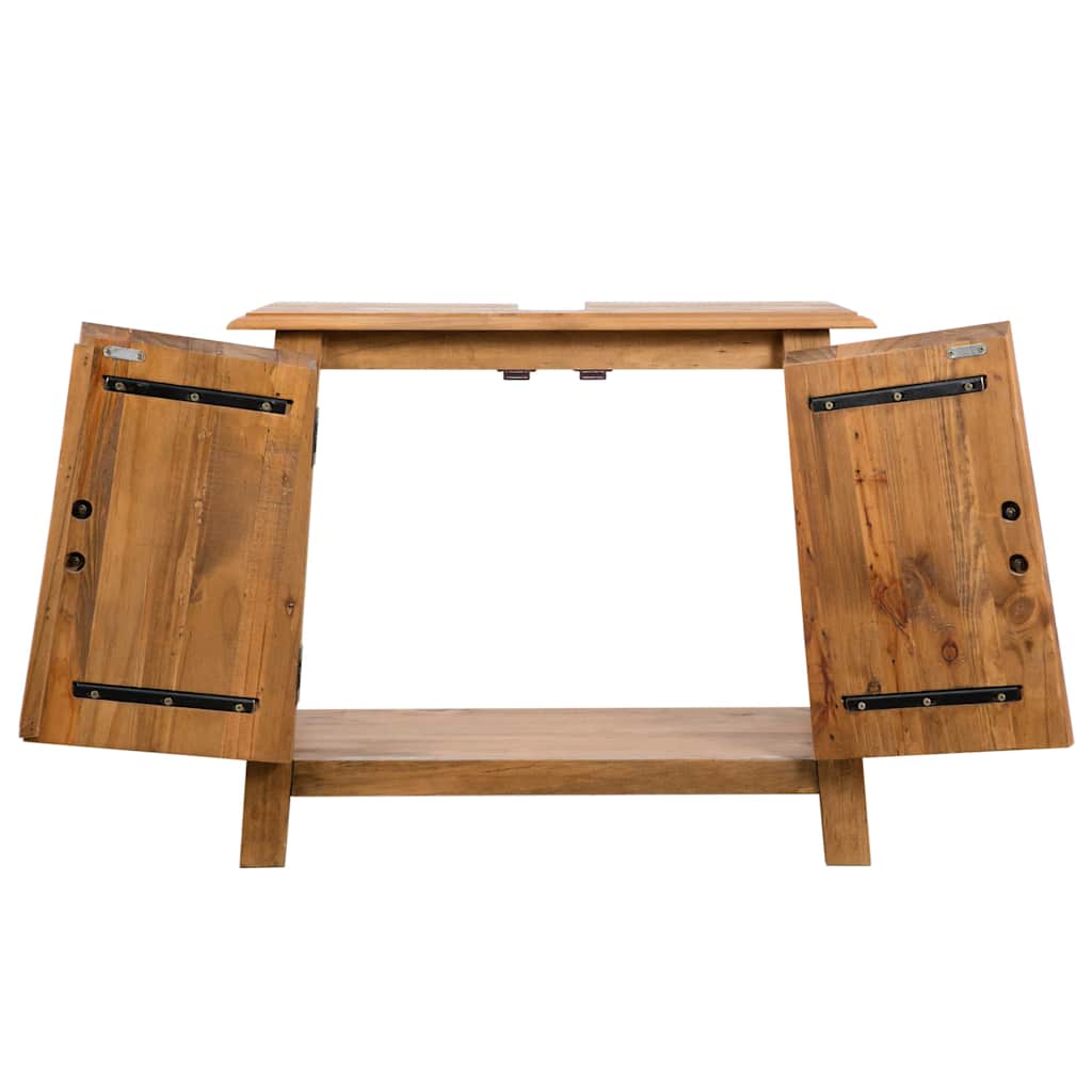 Ντουλάπι Νιπτήρα 70x32x63 εκ. Μασίφ Ανακυκλωμένο Ξύλο Πεύκου - PAKOBAZAAR