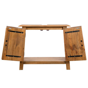 Ντουλάπι Νιπτήρα 70x32x63 εκ. Μασίφ Ανακυκλωμένο Ξύλο Πεύκου - PAKOBAZAAR