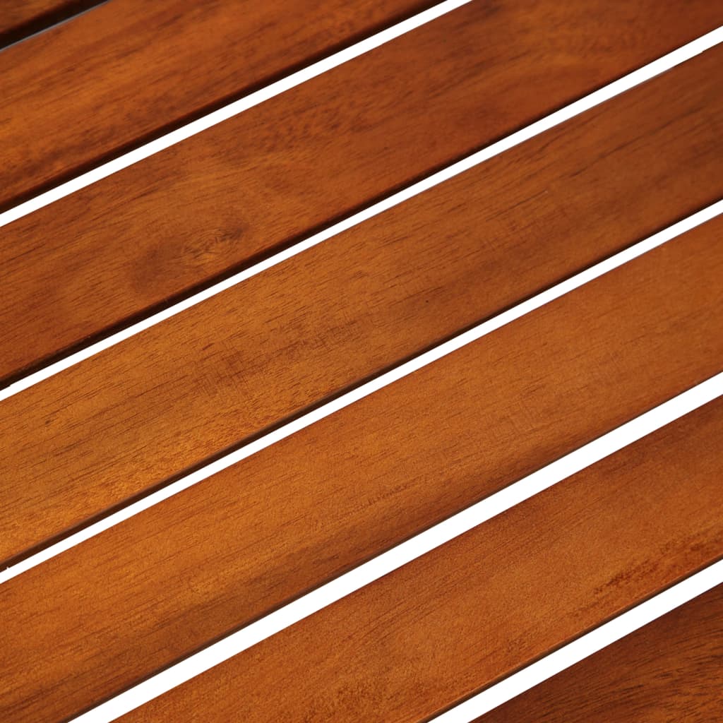 Σετ Επίπλων Bistro 3 τεμ. Μαύρο Συνθετικό Ρατάν / Ξύλο Ακακίας