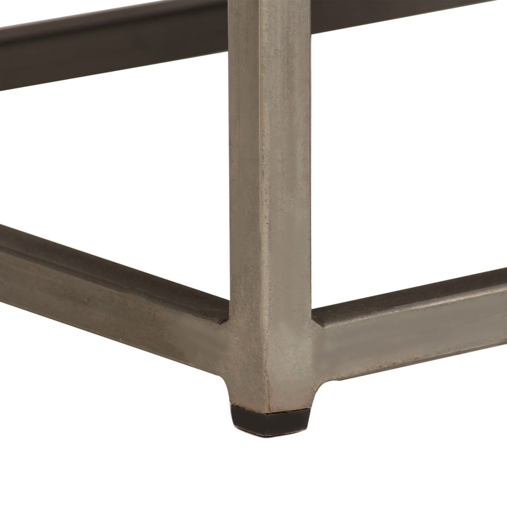 Κομοδίνο 40 x 30 x 50 εκ. από Ανακυκλωμένο Ξύλο Teak/Ατσάλι
