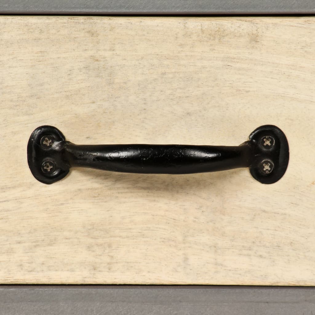 Έπιπλο Τηλεόρασης 120x30x45 εκ. από Μασίφ Ξύλο Μάνγκο & Ατσάλι - PAKOBAZAAR