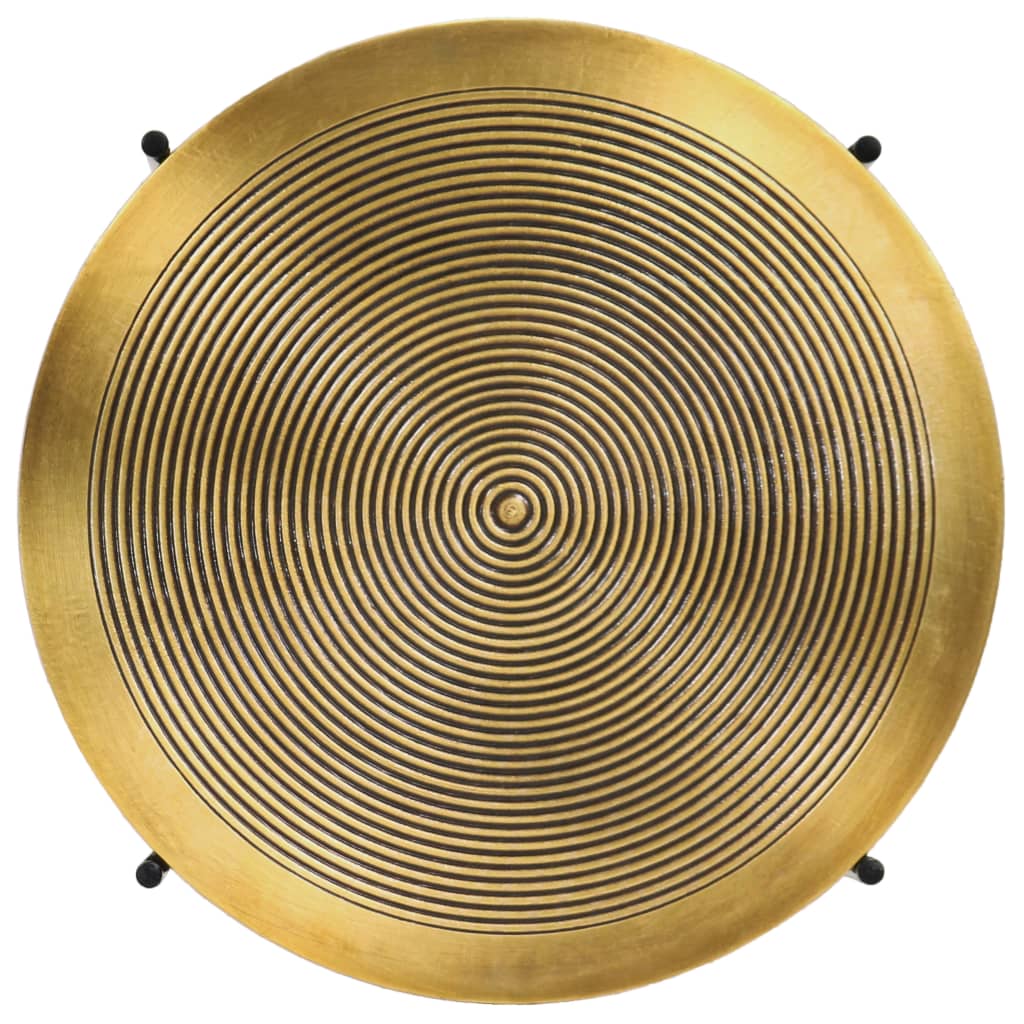 Σετ Τραπέζια 2 τεμ. από MDF με Επικάλυψη Ορείχαλκου - PAKOBAZAAR