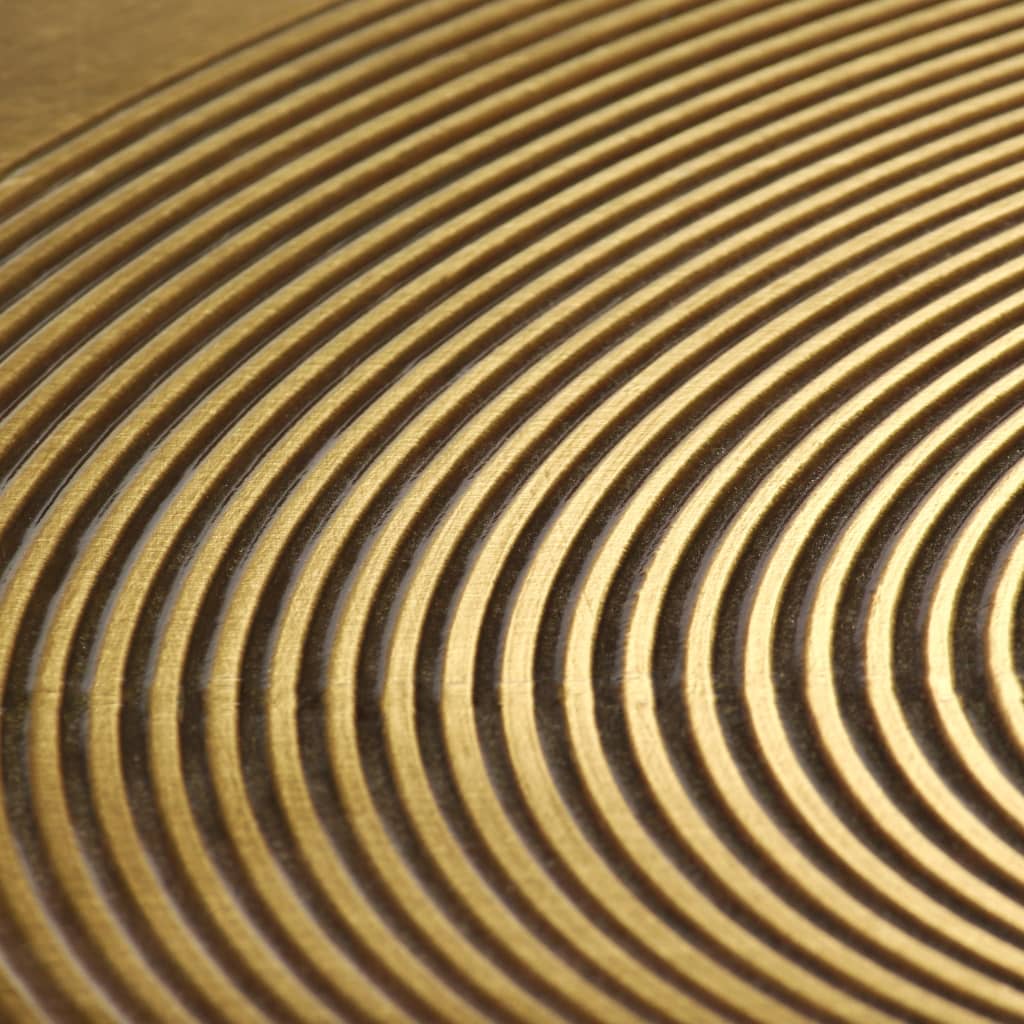 Σετ Τραπέζια 2 τεμ. από MDF με Επικάλυψη Ορείχαλκου - PAKOBAZAAR