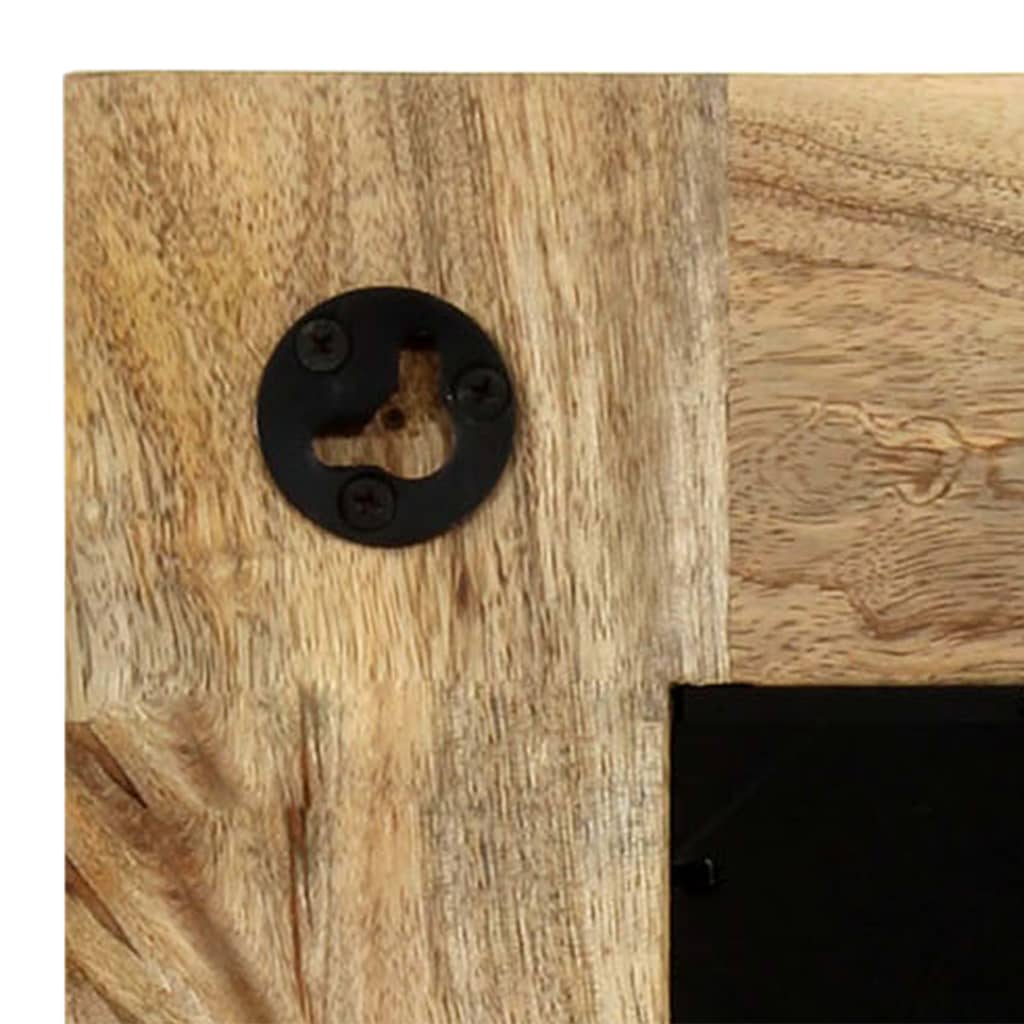 Καθρέφτης 50 x 50 εκ. από Μασίφ Ξύλο Μάνγκο - PAKOBAZAAR