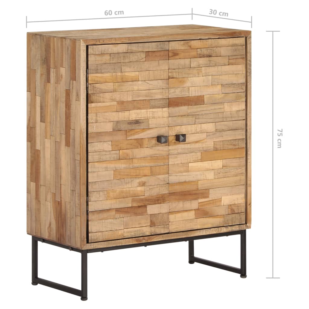 Μπουφές Ψηλός 60 x 30 x 75 εκ. από Μασίφ Ανακυκλωμένο Ξύλο Teak - PAKOBAZAAR