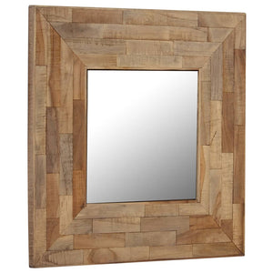 Καθρέφτης 50 x 50 εκ. από Ανακυκλωμένο Ξύλο Teak