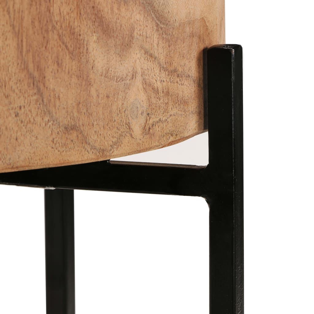 Σετ Βοηθητικά Τραπεζάκια 2 τεμ. από Μασίφ Ξύλο Ακακίας - Pakobazaar