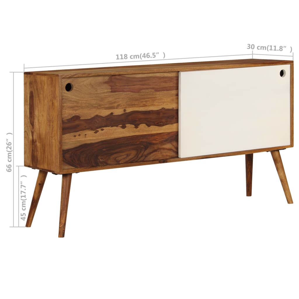 Μπουφές 118 x 30 x 66 εκ. από Μασίφ Ξύλο Ακακίας - PAKOBAZAAR