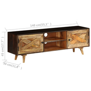 Έπιπλο Τηλεόρασης 140 x 30 x 45 εκ. από Μασίφ Ξύλο Μάνγκο - Pakobazaar