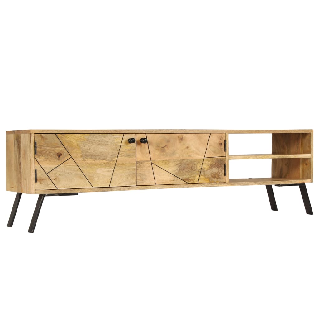 Έπιπλο Τηλεόρασης 140 x 30 x 40 εκ. από Μασίφ Ξύλο Μάνγκο - PAKOBAZAAR