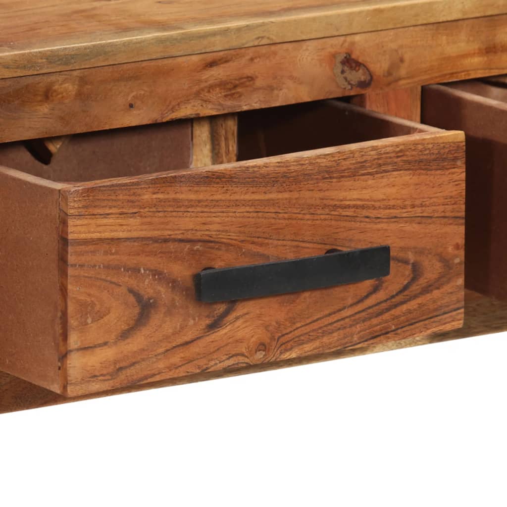 Κονσόλα με 3 Συρτάρια 110x30x80 εκ. από Μασίφ Ξύλο - PAKOBAZAAR
