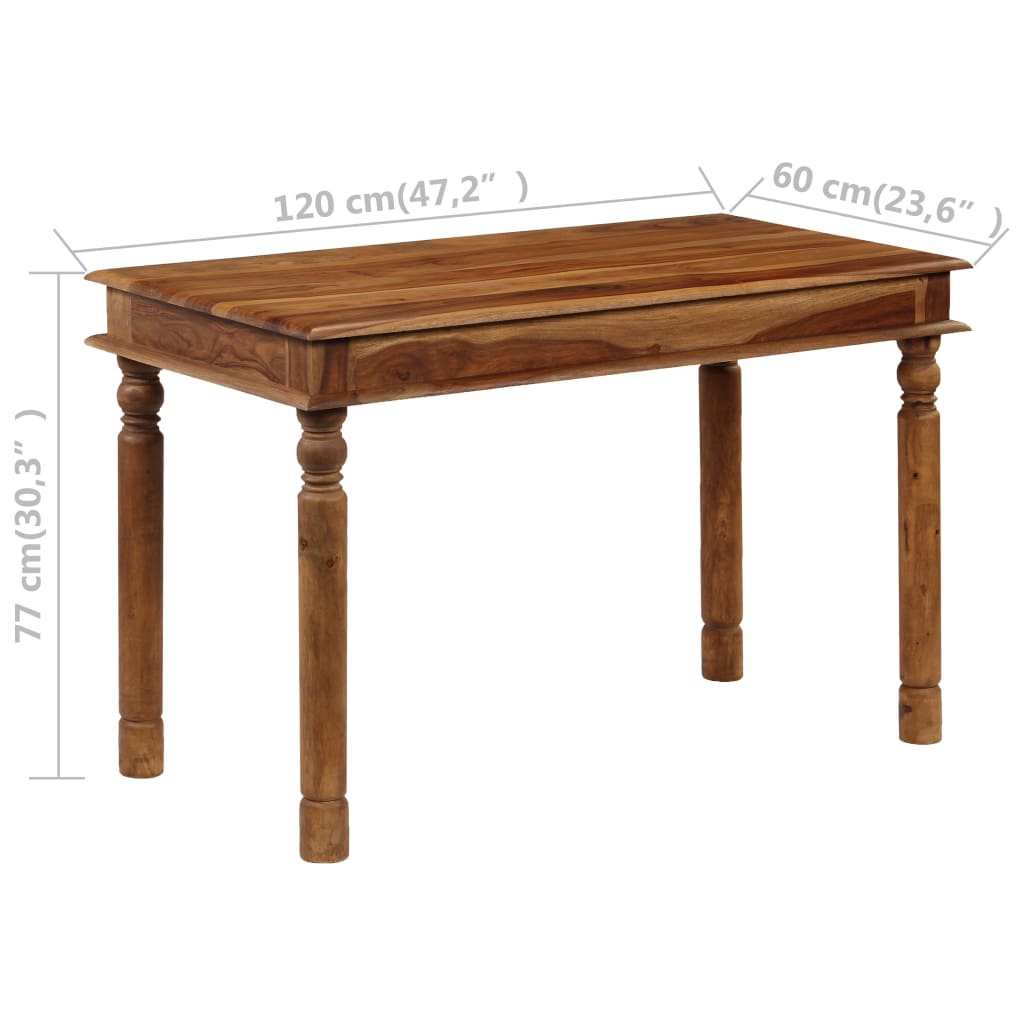 Τραπεζαρία 120 x 60 x 77 εκ. από Μασίφ Ξύλο Ακακίας