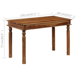 Τραπεζαρία 120 x 60 x 77 εκ. από Μασίφ Ξύλο Ακακίας