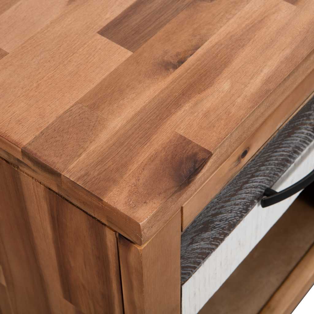 Κομοδίνo 40 x 30 x 48 εκ. από Μασίφ Ξύλο Ακακίας