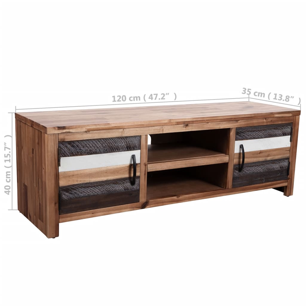 Έπιπλο Τηλεόρασης 120 x 35 x 40 εκ. από Μασίφ Ξύλο Ακακίας - PAKOBAZAAR