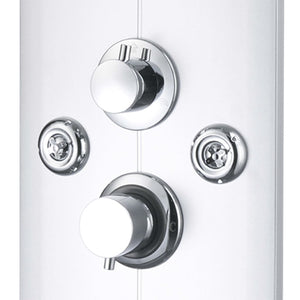 Στήλη Ντους Υδρομασάζ Ασημί 25 x 43 x 120 εκ. - Pakobazaar