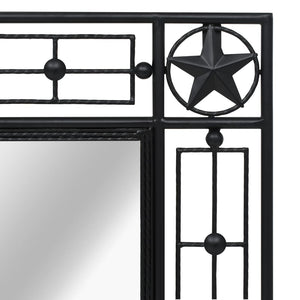 Καθρέφτης Τοίχου Ορθογώνιος Μαύρος 50 x 80 εκ.