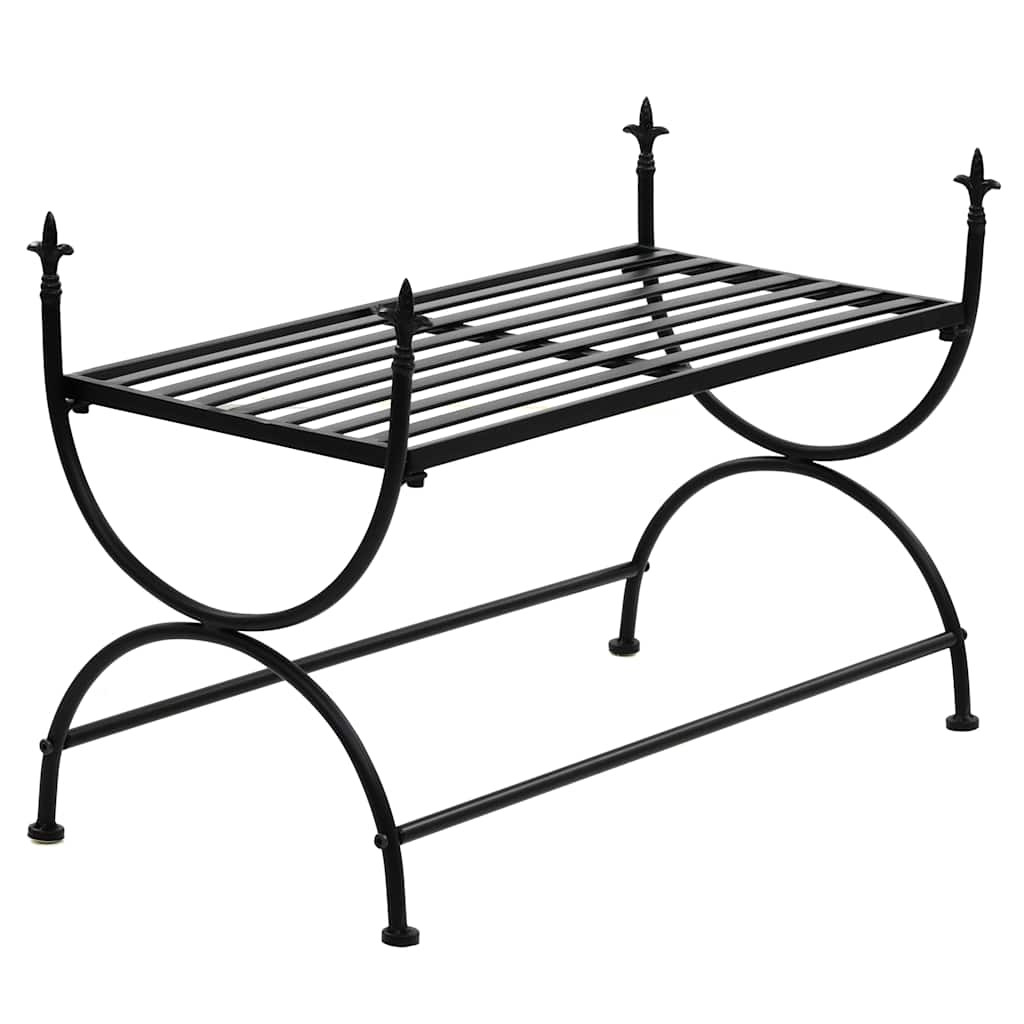 Πάγκος Vintage Μαύρος 83 x 42 x 55 εκ. Μεταλλικός - PAKOBAZAAR