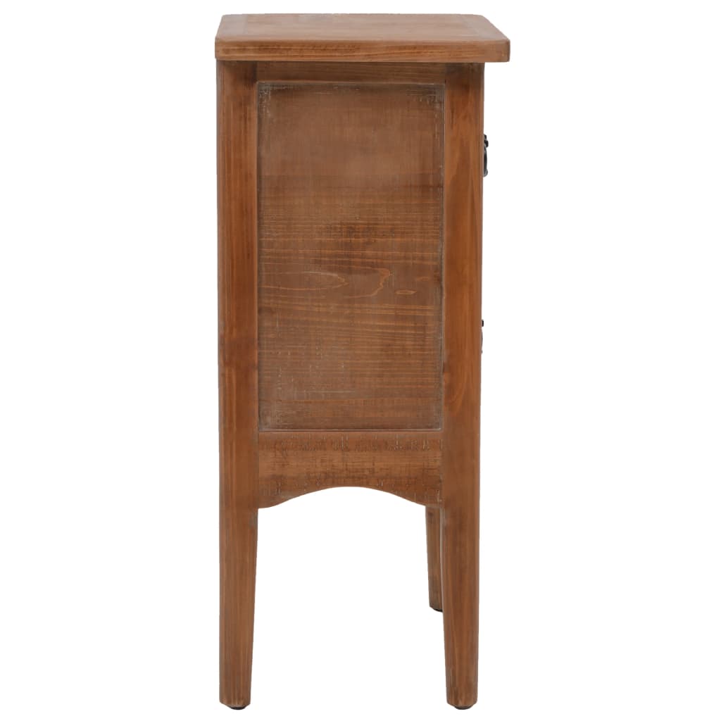 Κομοδίνο Καφέ 40 x 29 x 68 εκ. από Μασίφ Ξύλο Ελάτης - PAKOBAZAAR