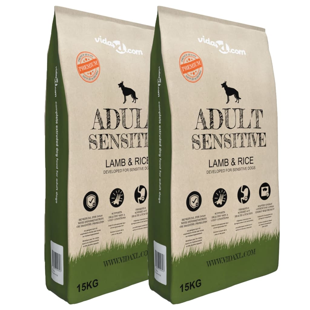 Ξηρά Τροφή Σκύλων Premium Adult Sensitive Lamb & Rice 2τεμ 30 κ - PAKOBAZAAR